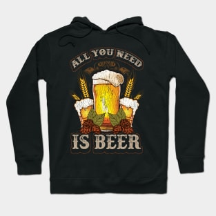 Cute All You Need Is Beer Funny Beer Drinking IPA Hoodie